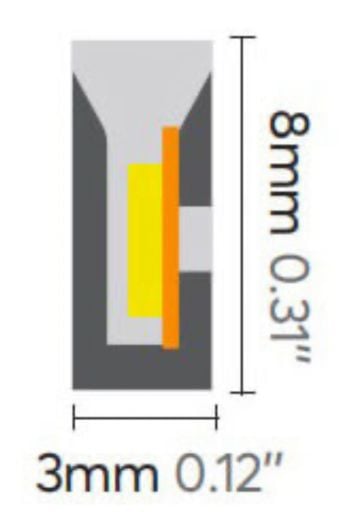 3x8mm Neon Led